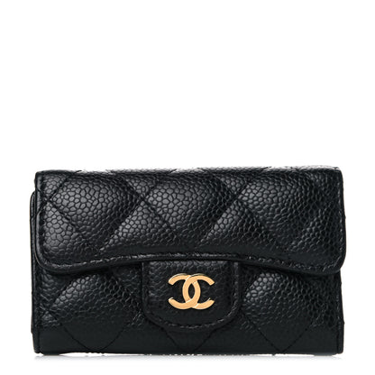 Chanel Caviar Quilted 6 Key Holder Black 1 of 10