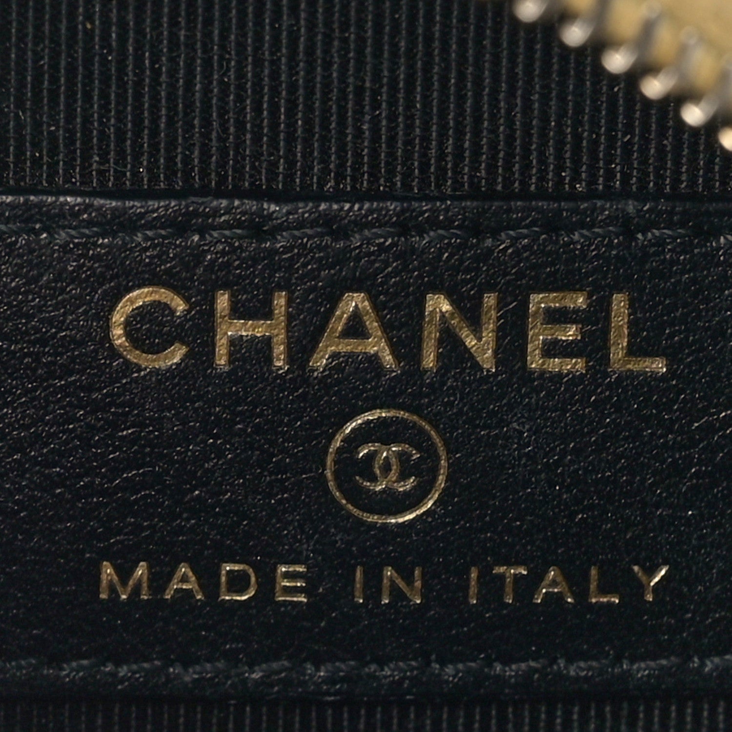 Chanel Metallic Calfskin Crocodile Embossed Cocodile Round Clutch with Chain Gold 10 of 18