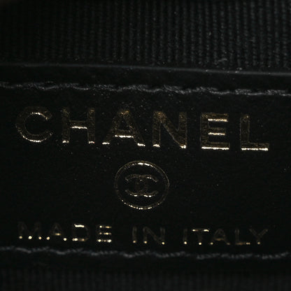 Chanel Shiny Lambskin Quilted 31 Nano Clutch With Chain Black 6 of 10