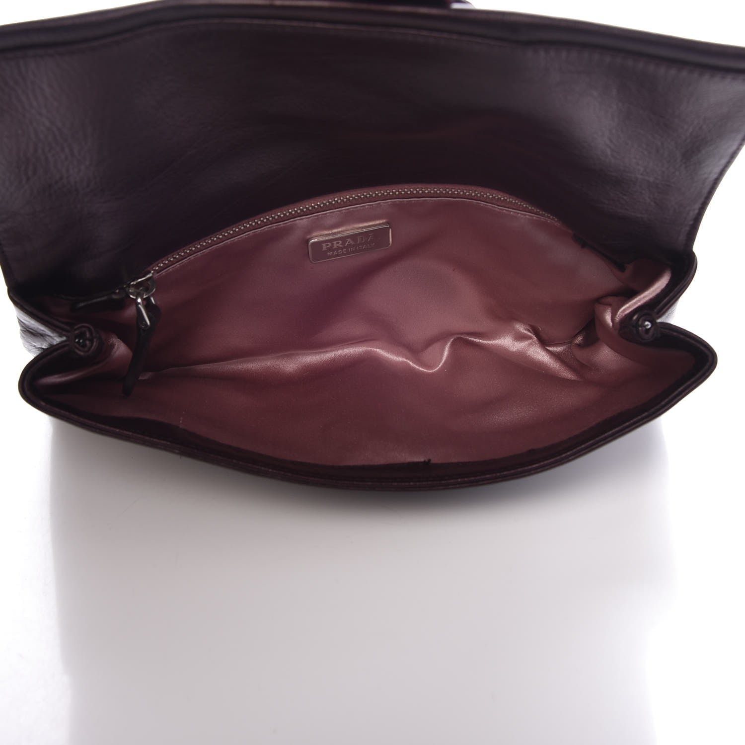 Prada Nappa Python Clutch Purple 5 of 9