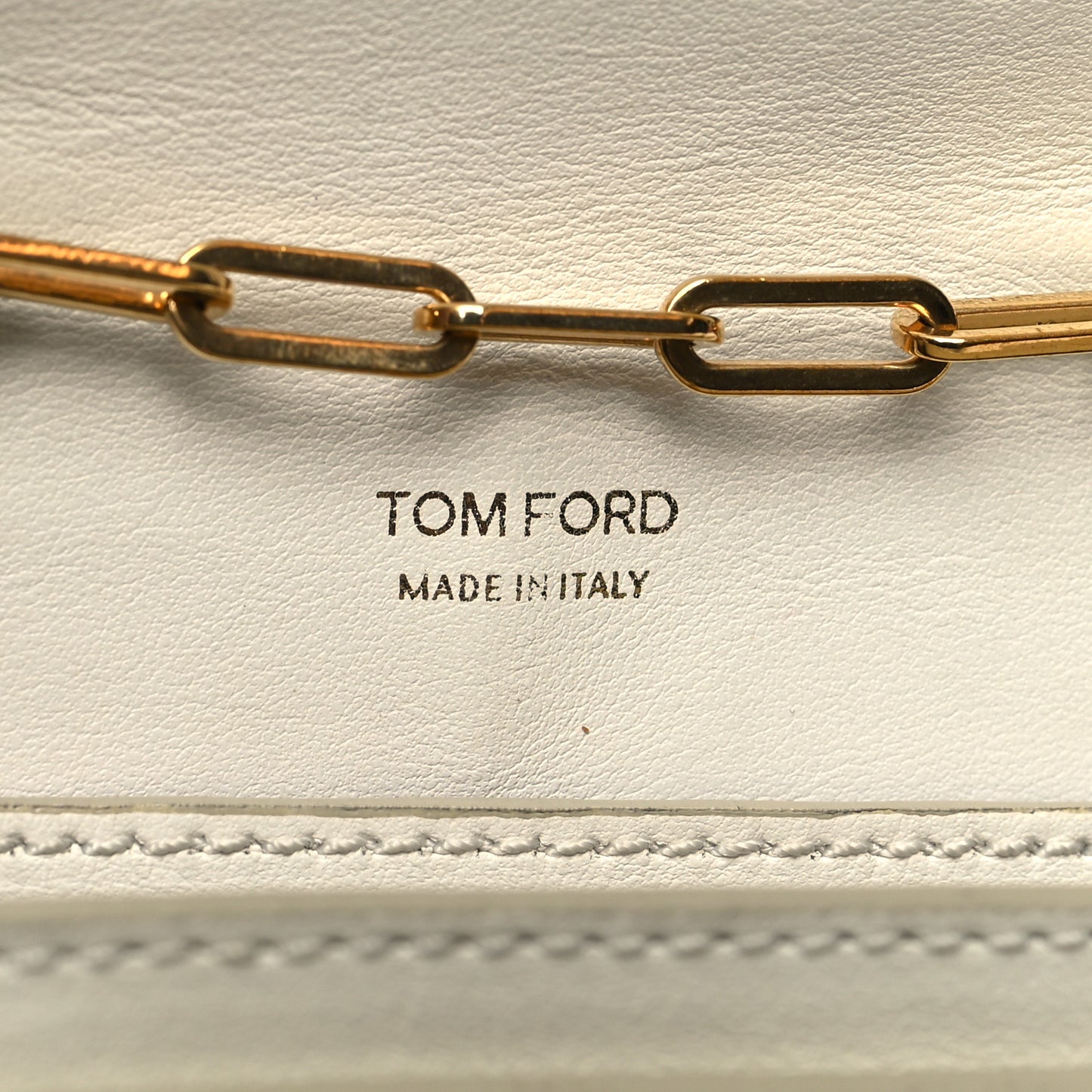 Calfskin Icon Disco Bag White