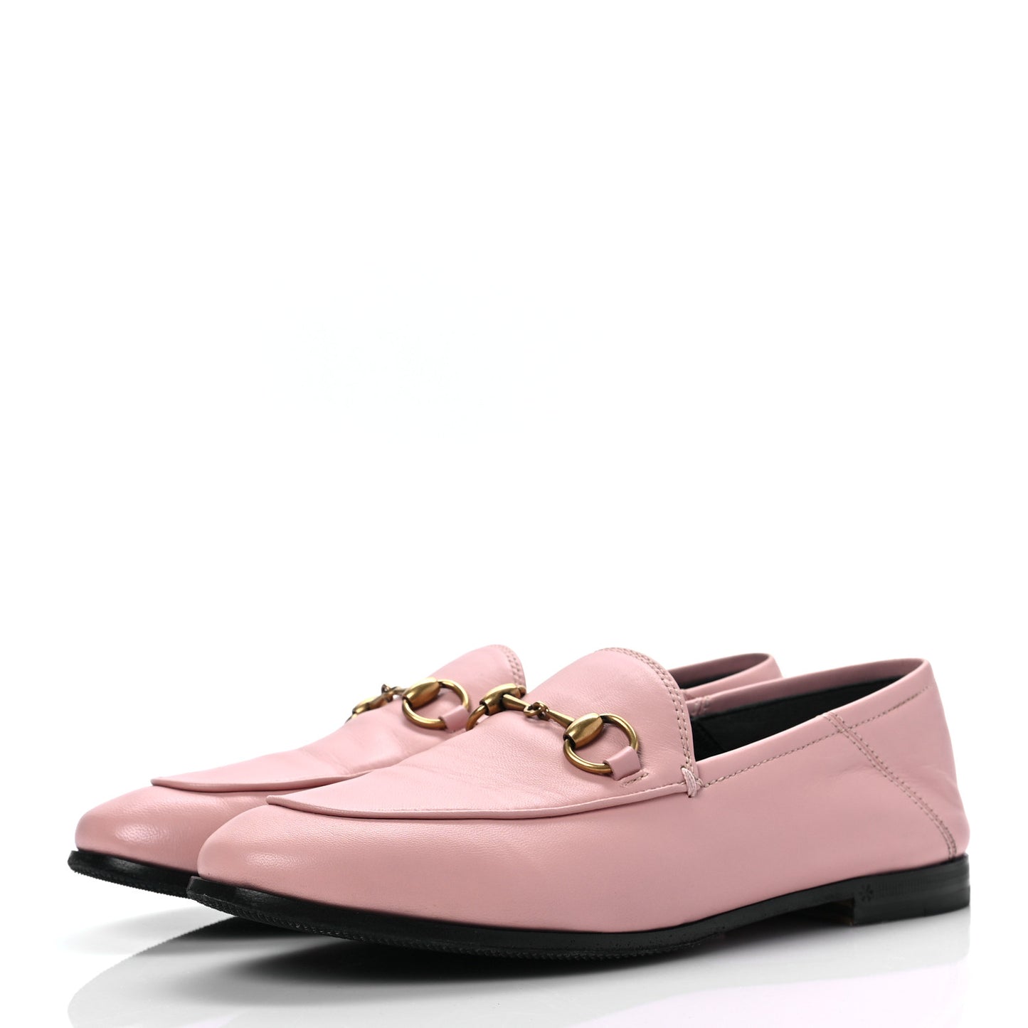 Lambskin Womens Brixton Horsebit Loafers 35.5 Perfect Pink
