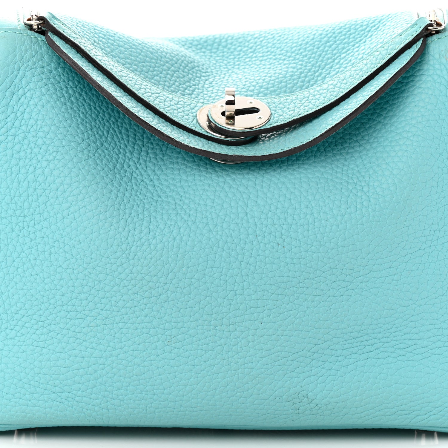 Hermes Taurillon Clemence Lindy 26 Bleu Atoll 8 of 14