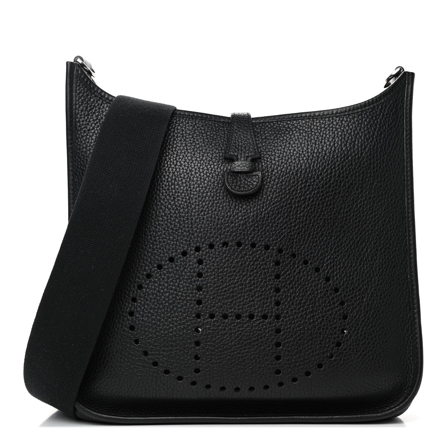 Hermes Taurillon Clemence Evelyne PM Black 1 of 4