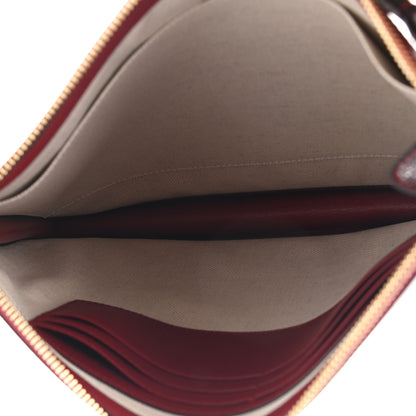 Gucci X DORAEMON Mini Vintage GG Supreme Monogram Wristlet Pouch Beige Cherry Red 5 of 7