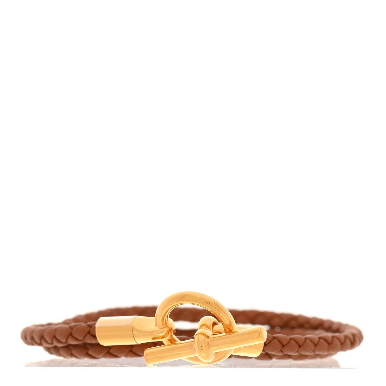 Hermes Swift Glenan Double Tour Bracelet T3 Gold 1 of 5