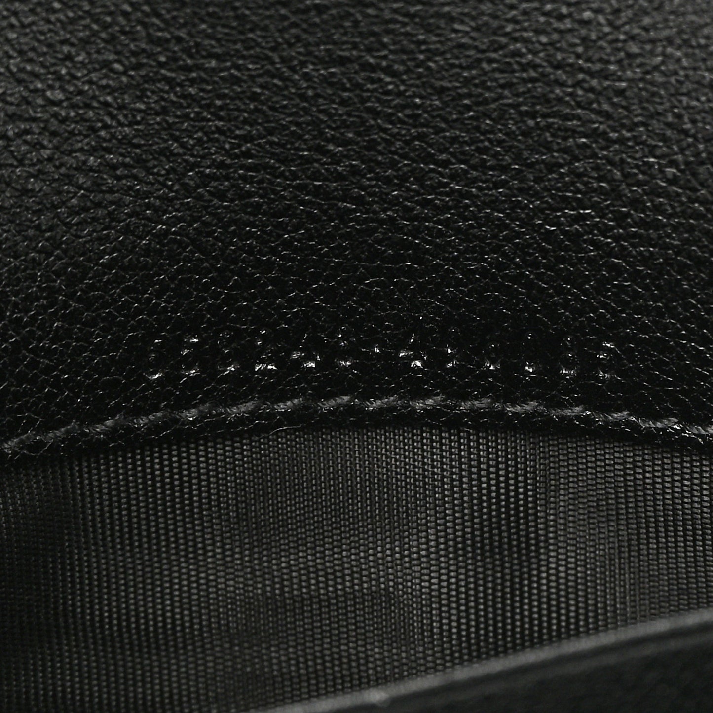 Wonka Grain Calfskin Diana Chain Wallet Black