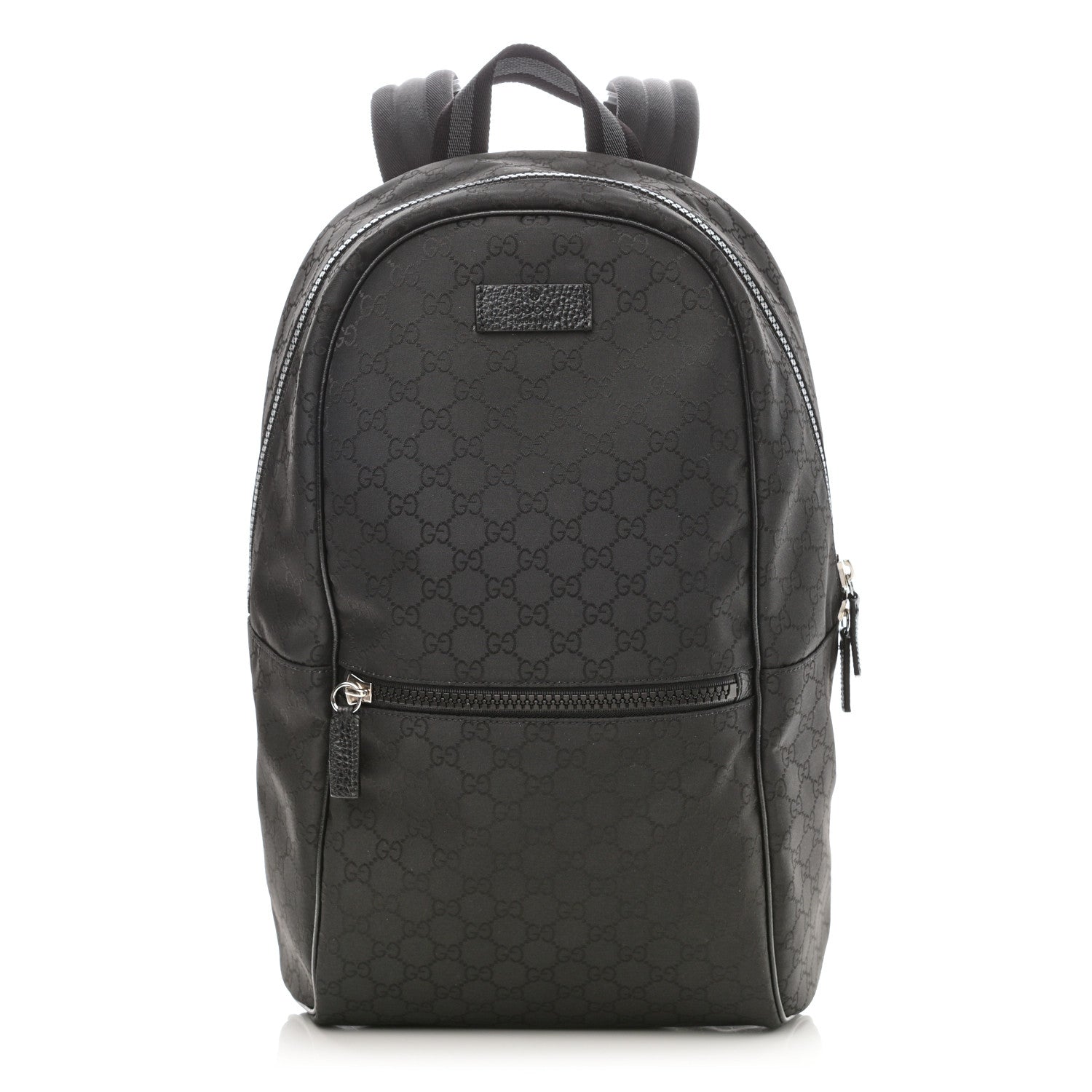 Gucci Nylon Monogram Slim Backpack Black 1 of 8