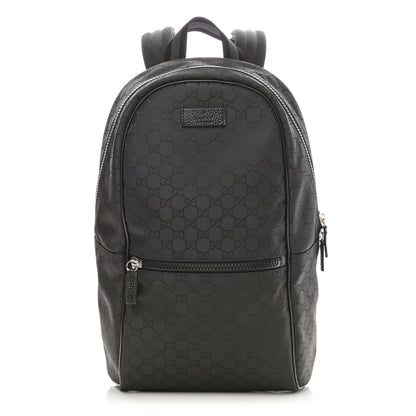 Gucci Nylon Monogram Slim Backpack Black 1 of 8