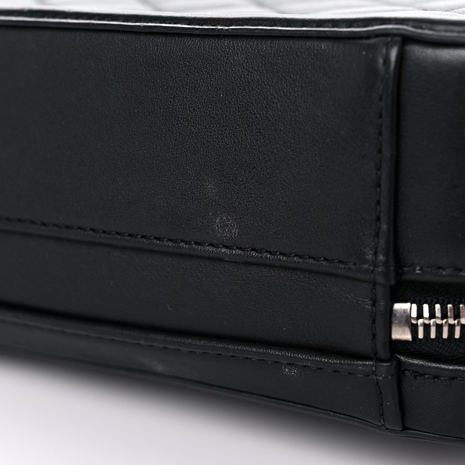 Chanel Lambskin Quilted Medium CC Filigree Vanity Case Black 17 of 22