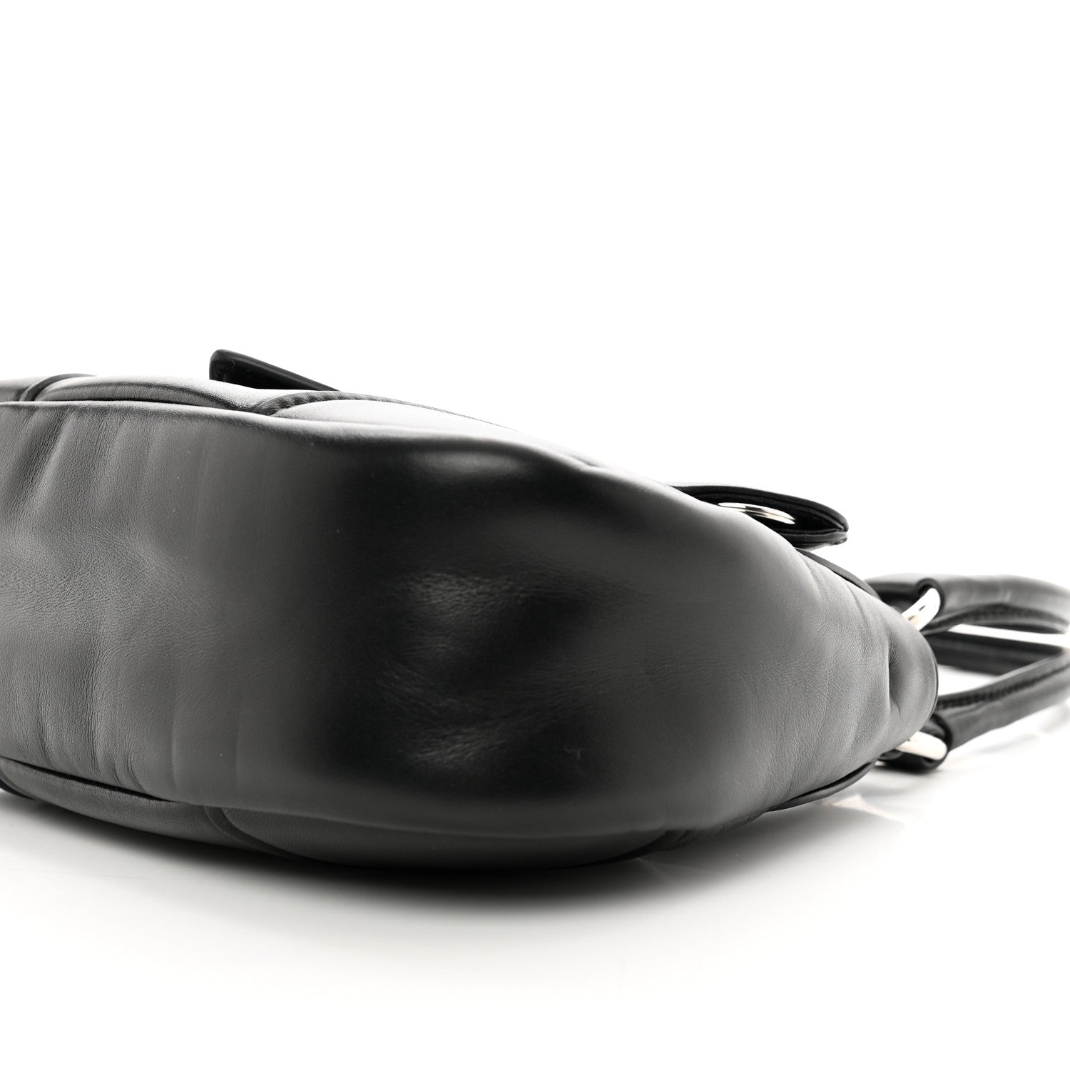 Prada Nappa Soft Padded Re-Edition 2002 Moon Bag Black 9 of 9