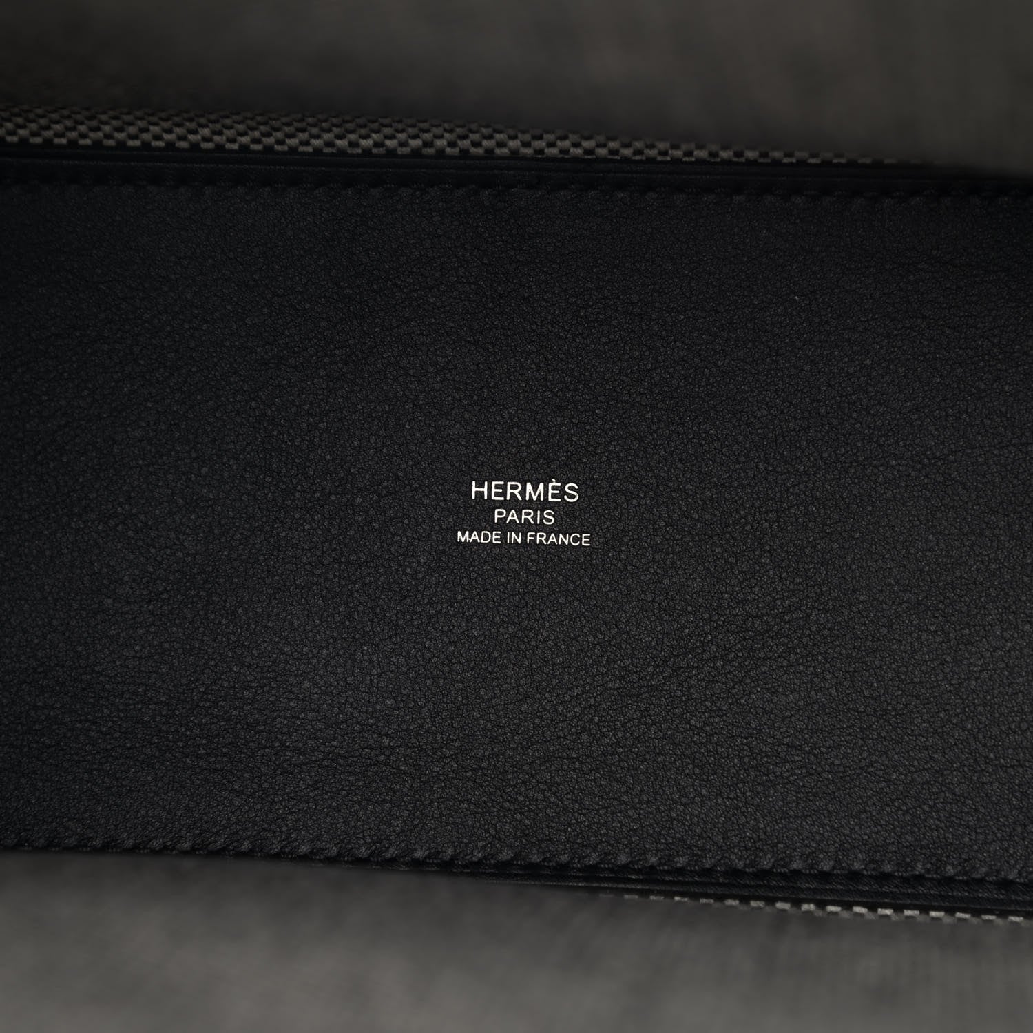Hermes Swift H Canvas Cabas H En Biais 27 Black Ecru 7 of 8