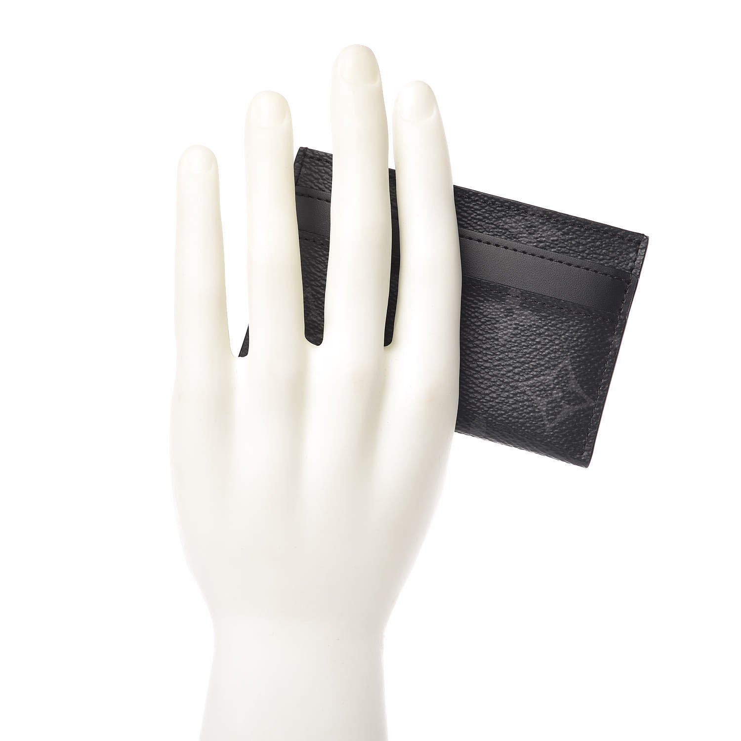 Louis Vuitton Monogram Eclipse Porte-Cartes Double Card Holder 2 of 7