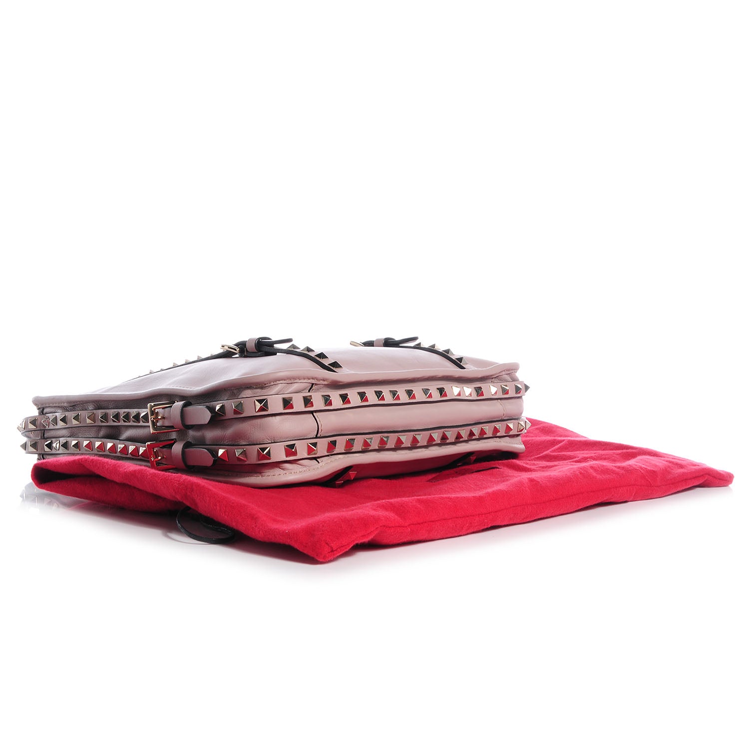 Valentino Garavani Vitello Rockstud Shopper Tote Poudre 4 of 7