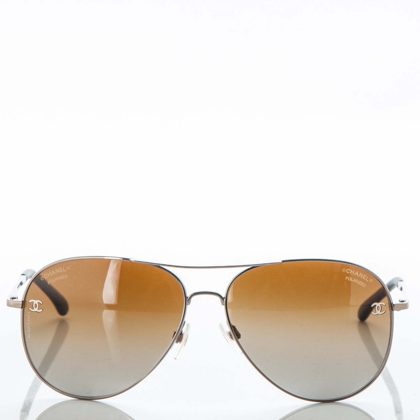 Polarized CC Aviator Sunglasses 4189-T-Q Brown