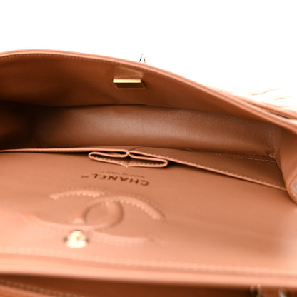 Chanel Lambskin Quilted Small Double Flap Brown 5 of 11