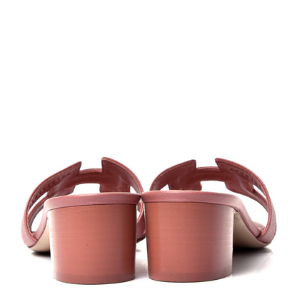 Hermes Epsom Oasis Sandals 37 Rose Aube 6 of 9