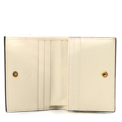 Gucci GG Supreme Monogram Web Queen Margaret Card Case Wallet Beige Mystic White 4 of 6