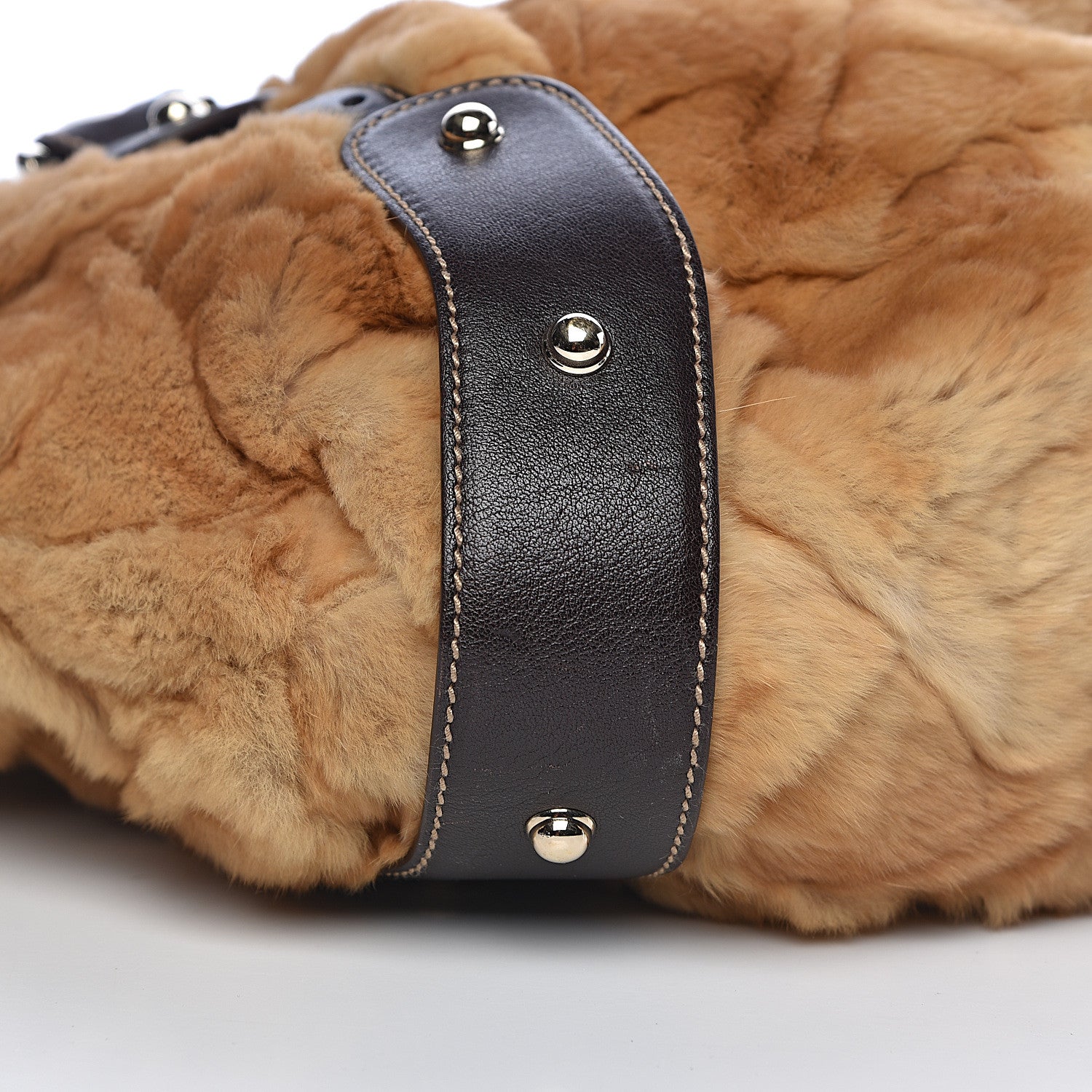 Gucci Mink Fur Leather Medium Pelham Shoulder Bag 8 of 10