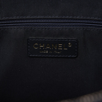 Chanel Caviar Quilted Rolled Up Tote Navy 8 of 11