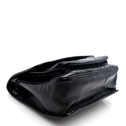 Saint Laurent Crinkled Calfskin Matelasse Monogram Medium Niki Chain Satchel Black 4 of 9