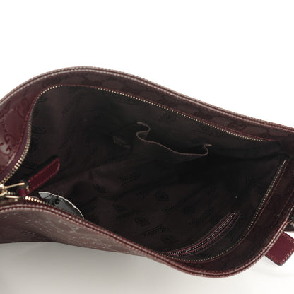 Gucci Imprime Monogram Medium Flat Messenger Bag Bordeaux 5 of 7