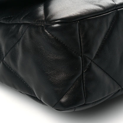 Chanel Lambskin Quilted Large Chanel 19 Flap Black 9 of 11