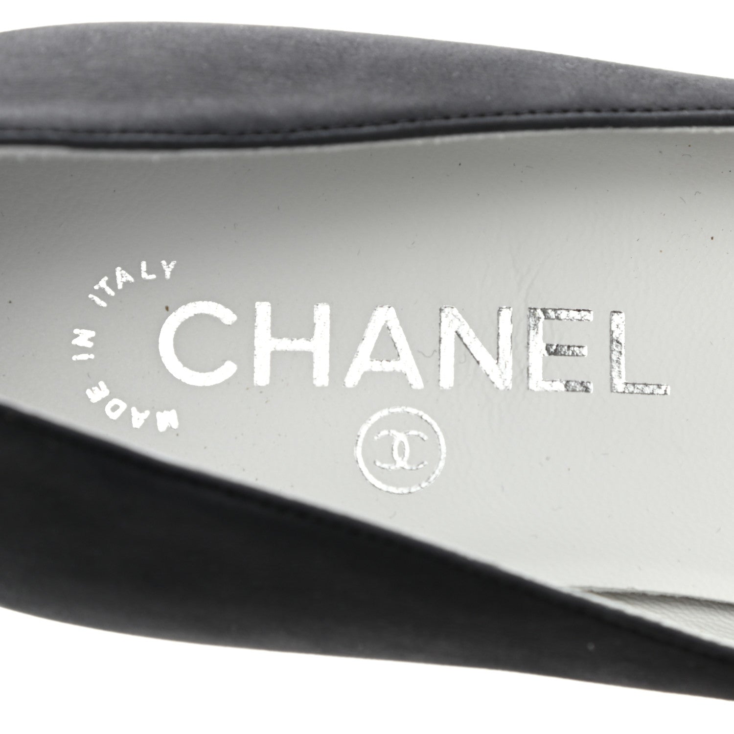 Chanel Nubuck Cap Toe Ballerina Flats 35 Black 7 of 10