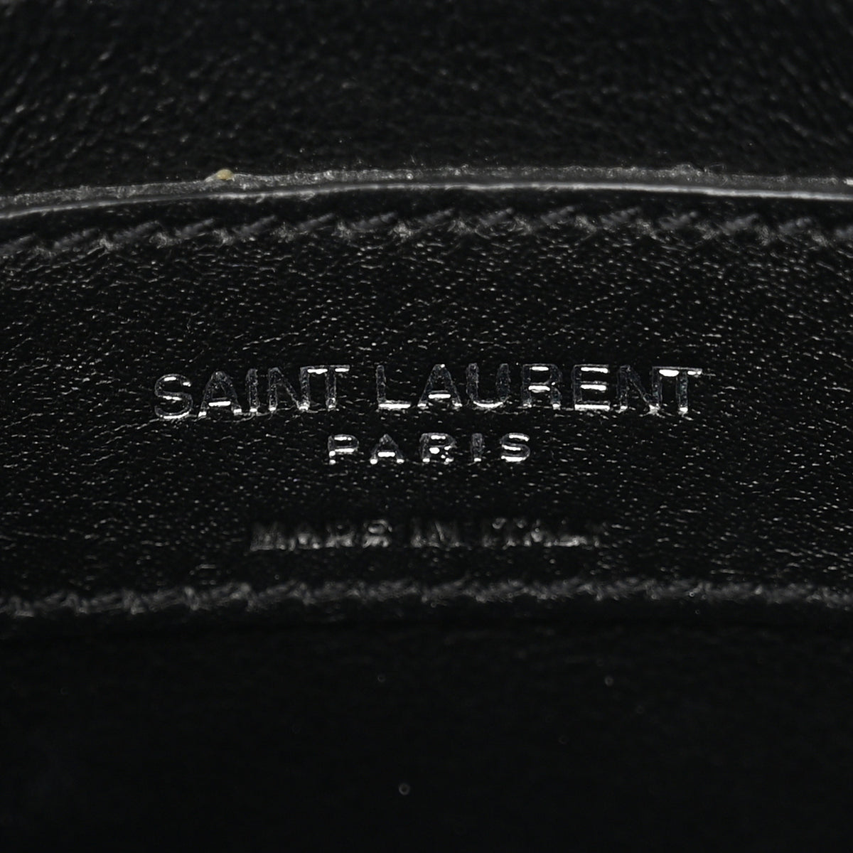 Calfskin Y Quilted Monogram Small Loulou Chain Satchel Black