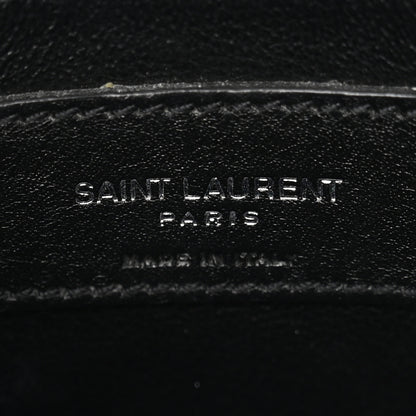 Saint Laurent Calfskin Y Quilted Monogram Small Loulou Chain Satchel Black 6 of 11