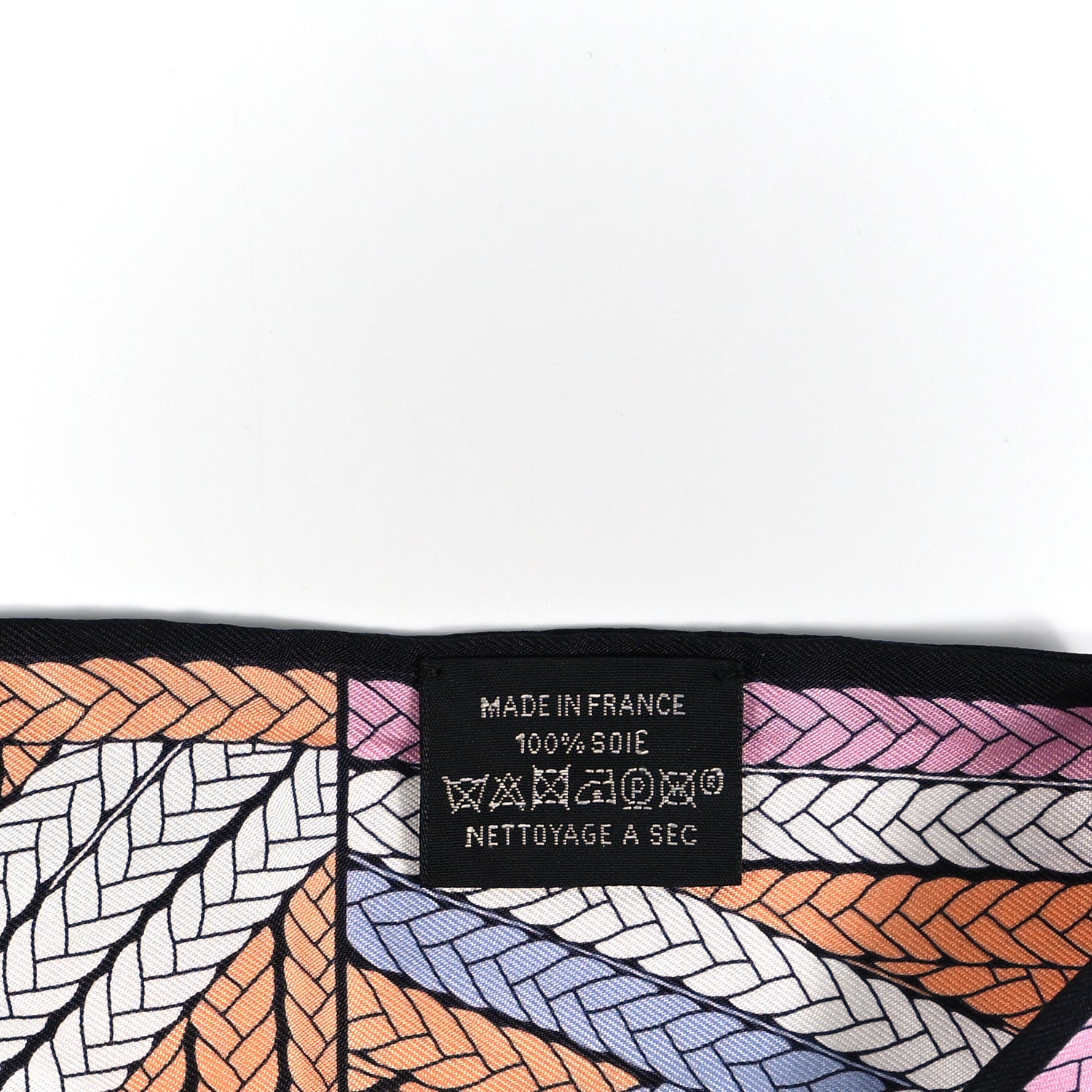 Hermes Silk Tresses H Twilly Abricot Black Rose 3 of 4