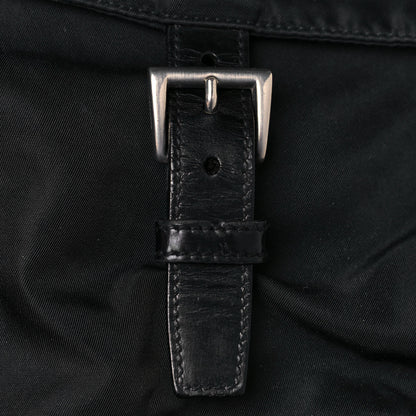Prada Tessuto Nylon Single Buckle Messenger Bag Black 15 of 15