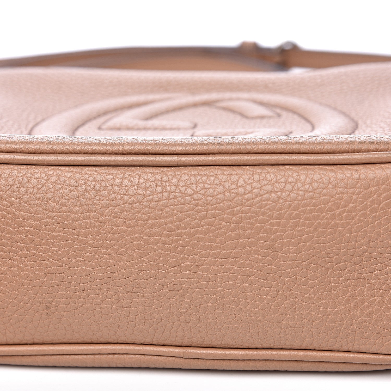 Gucci Pebbled Calfskin Small Soho Disco Bag Camelia 8 of 15