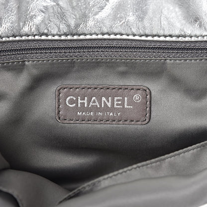 Chanel Metallic Perforated Lambskin Hollywood Hobo Silver 6 of 17