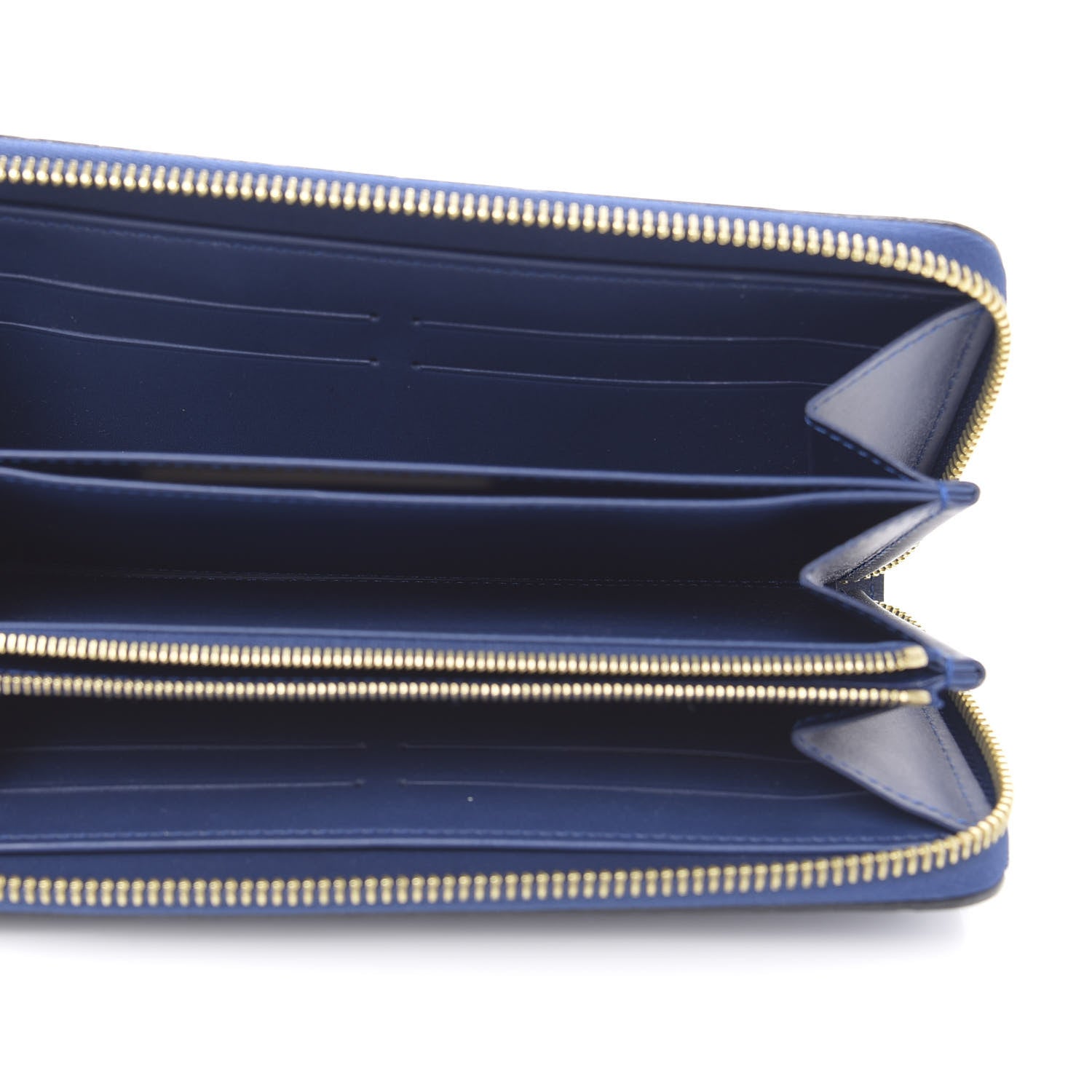Louis Vuitton Vernis Zippy Wallet Grand Blue 5 of 7