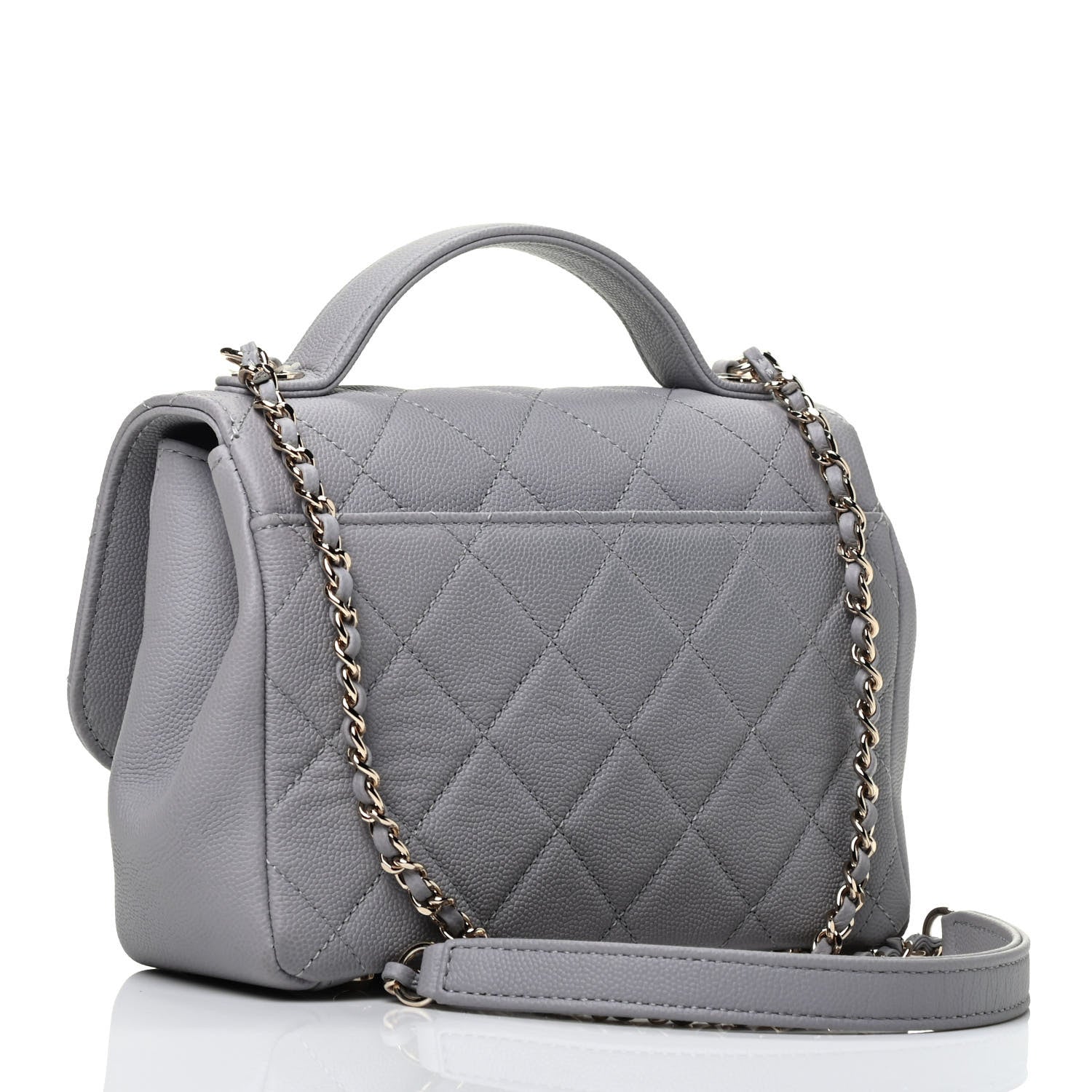 Chanel Caviar Quilted Small Business Affinity Flap Grey 4 of 10
