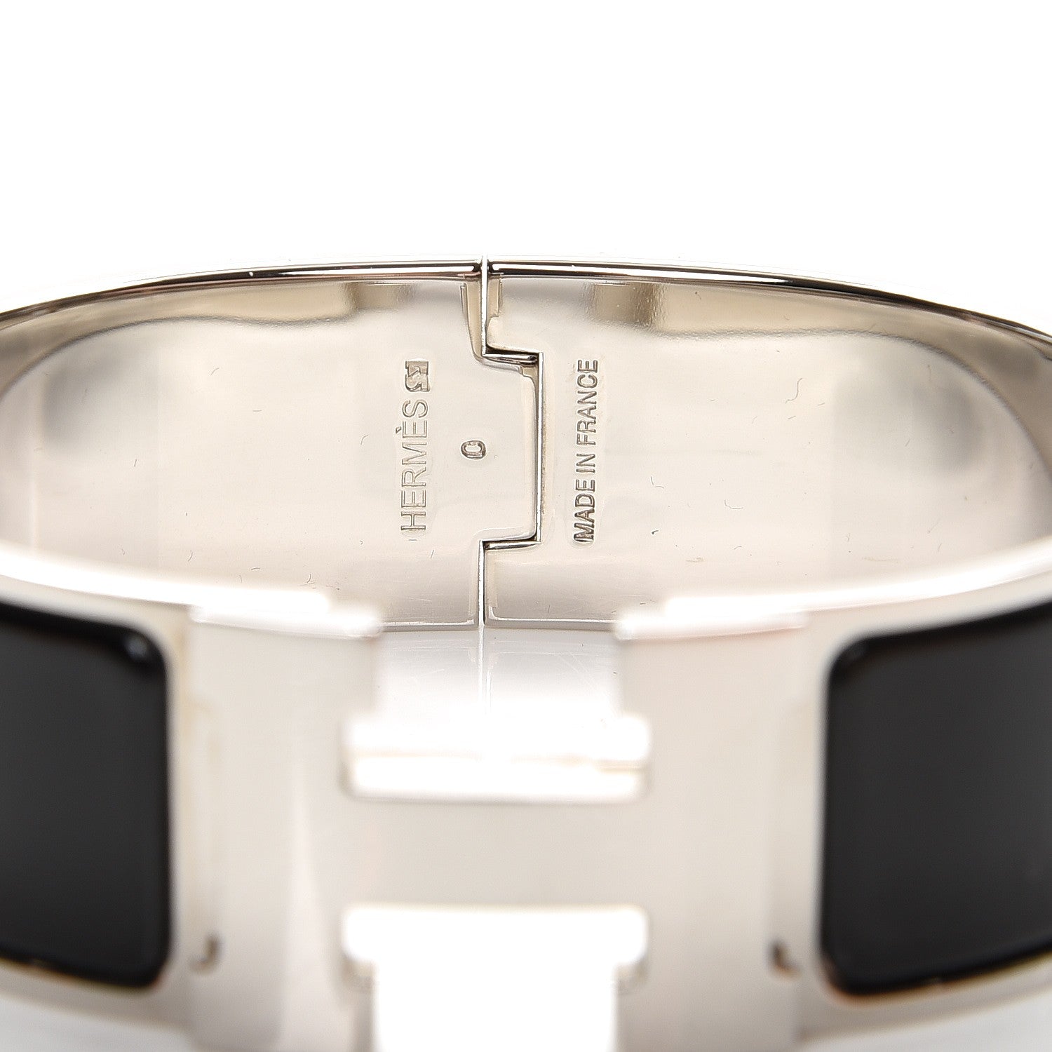Hermes Enamel Wide Clic Clac H Bracelet GM Black 4 of 6