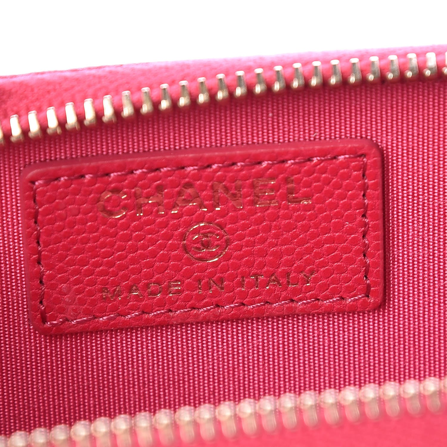 Chanel Caviar Camellia Embossed Key Holder Case Fuchsia 6 of 7