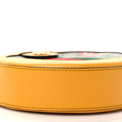 Gucci GG Supreme Monogram Flora Web Mini Ophidia Round Shoulder Bag Beige Multicolor Crop 8 of 9