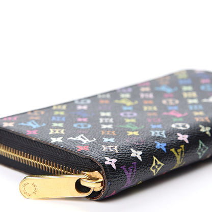 Louis Vuitton Monogram Multicolor Zippy Wallet Black Grenade 7 of 9