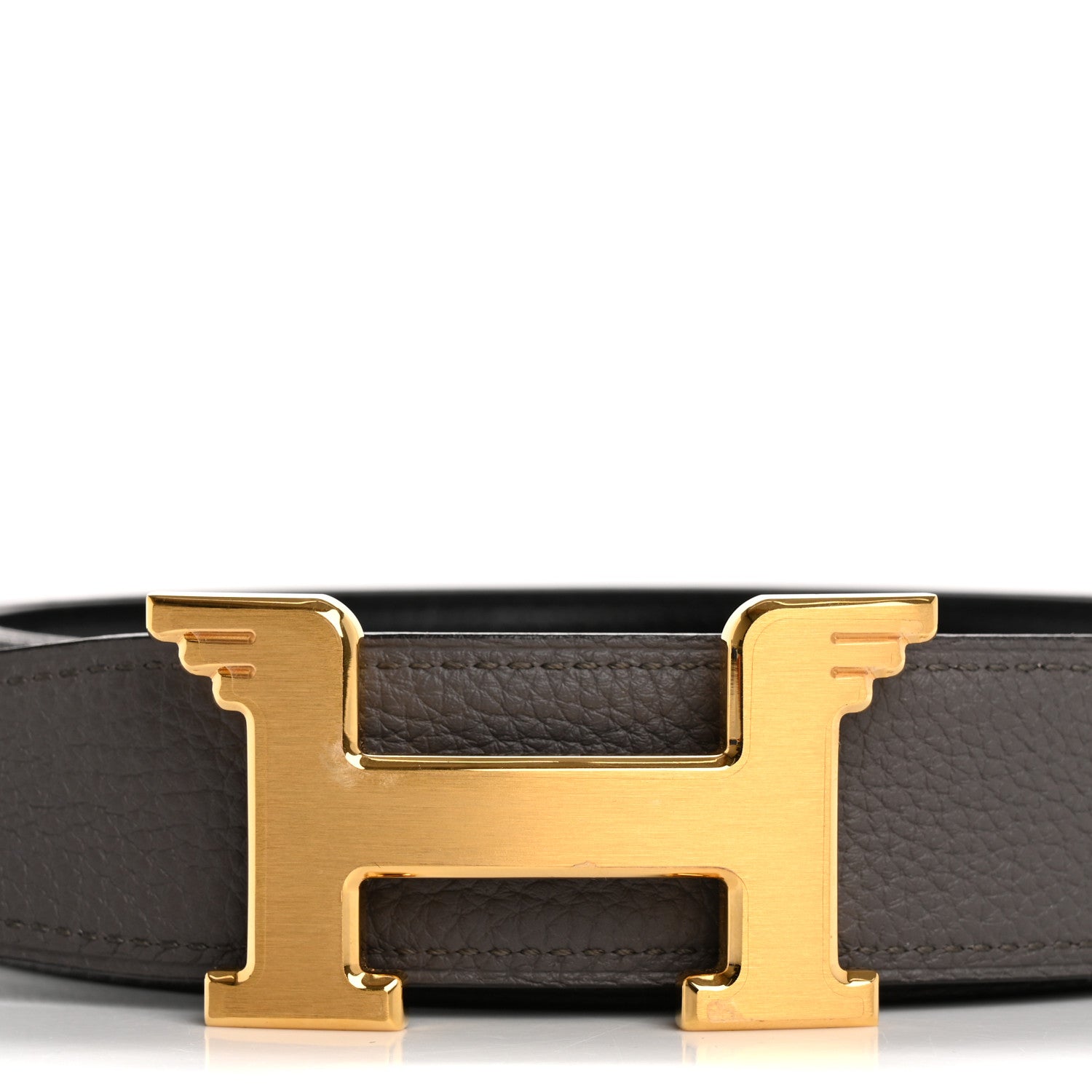 Hermes Box Togo 32mm Pegase H Belt 90 36 Black Etain 4 of 9