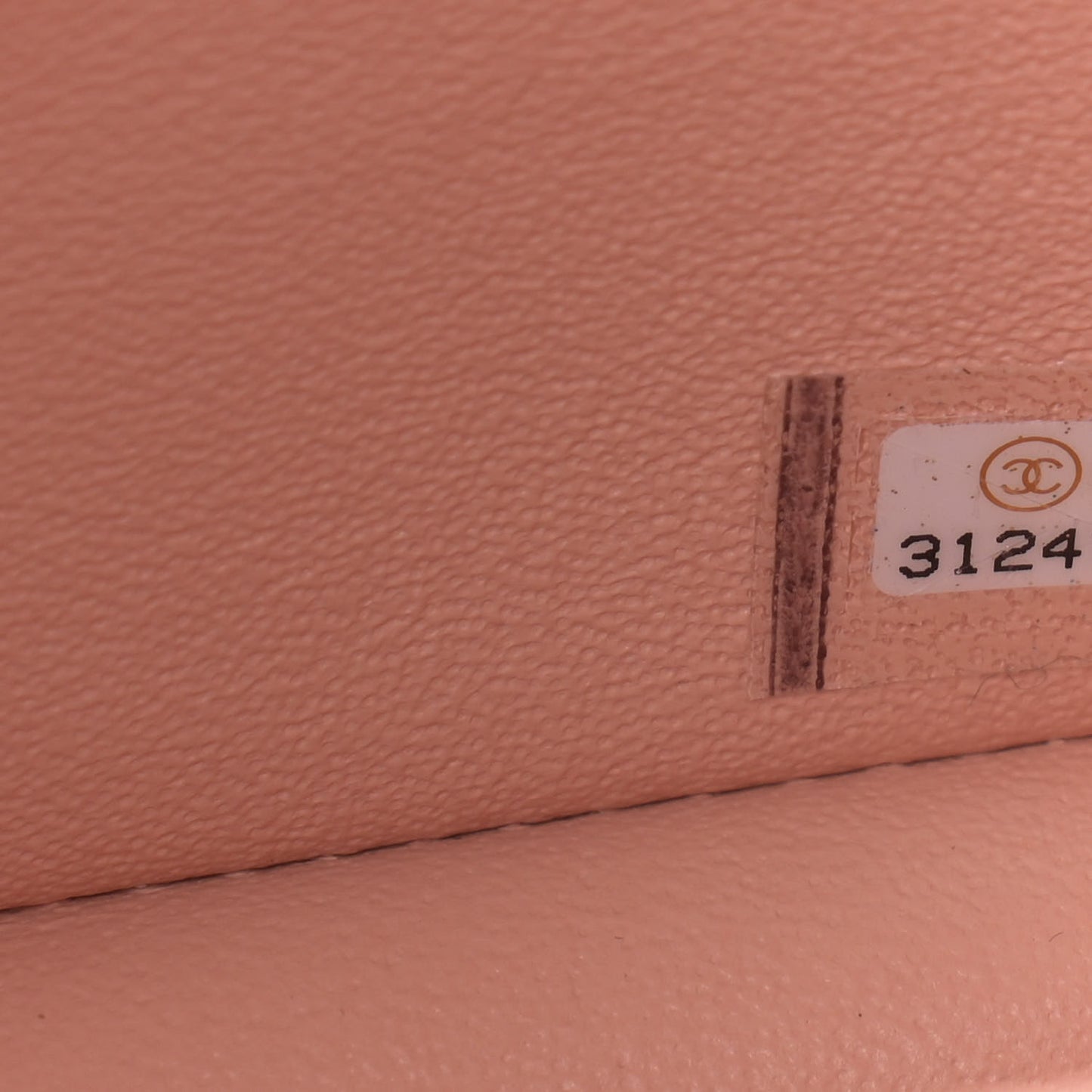 Lambskin Quilted Mini Rectangular Flap Light Pink