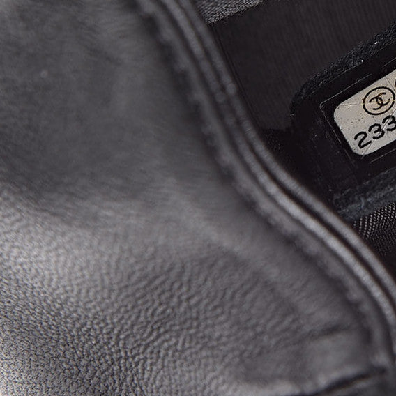 Lambskin Quilted Mini Boy Flap Black