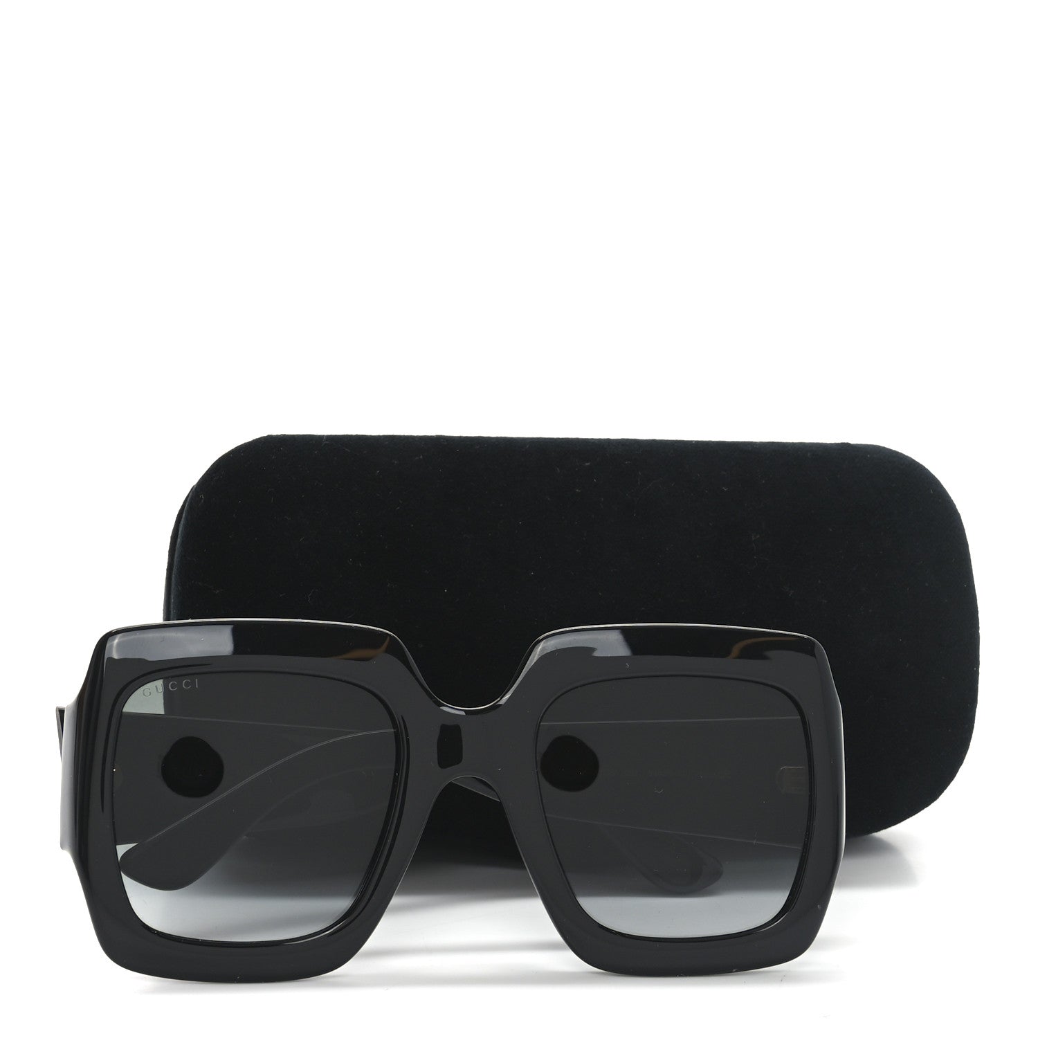 Gucci Acetate Square Frame Sunglasses GG0053S Black 7 of 7