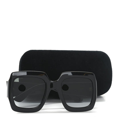 Gucci Acetate Square Frame Sunglasses GG0053S Black 7 of 7