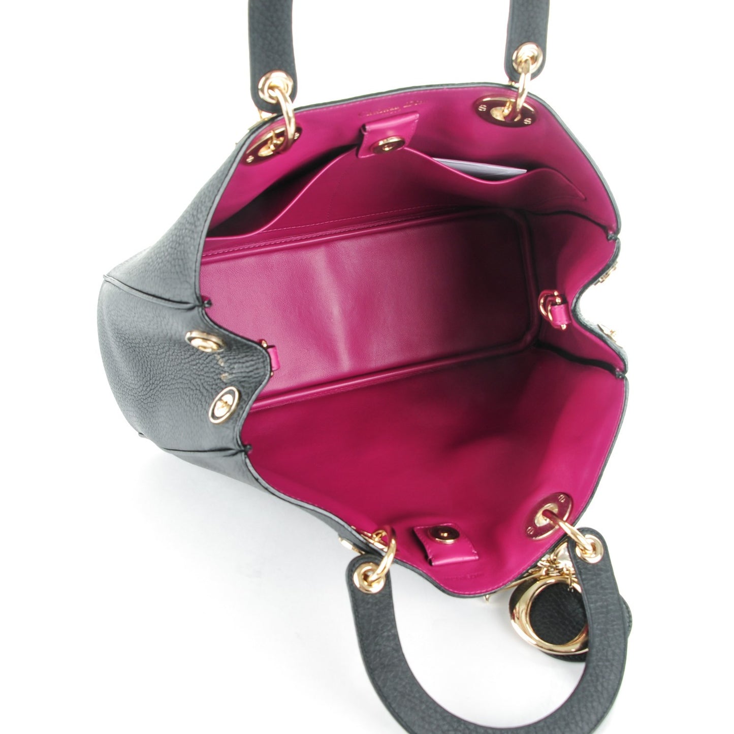 Bullcalf Medium Diorissimo Tote Black Rose Indien