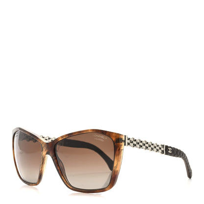 Chanel Lambskin Quilted Reissue Polarized Sunglasses 5327-Q Brown 1 of 6