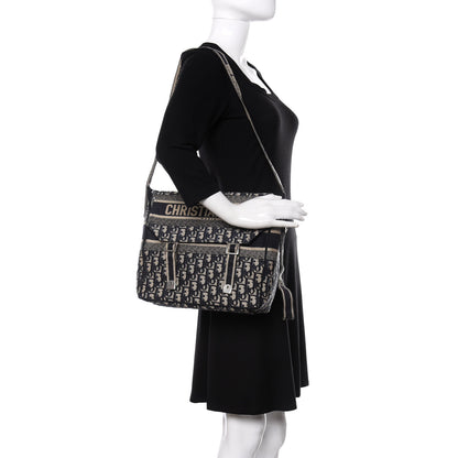 Christian Dior Oblique Medium Diorcamp Messenger Blue 2 of 13