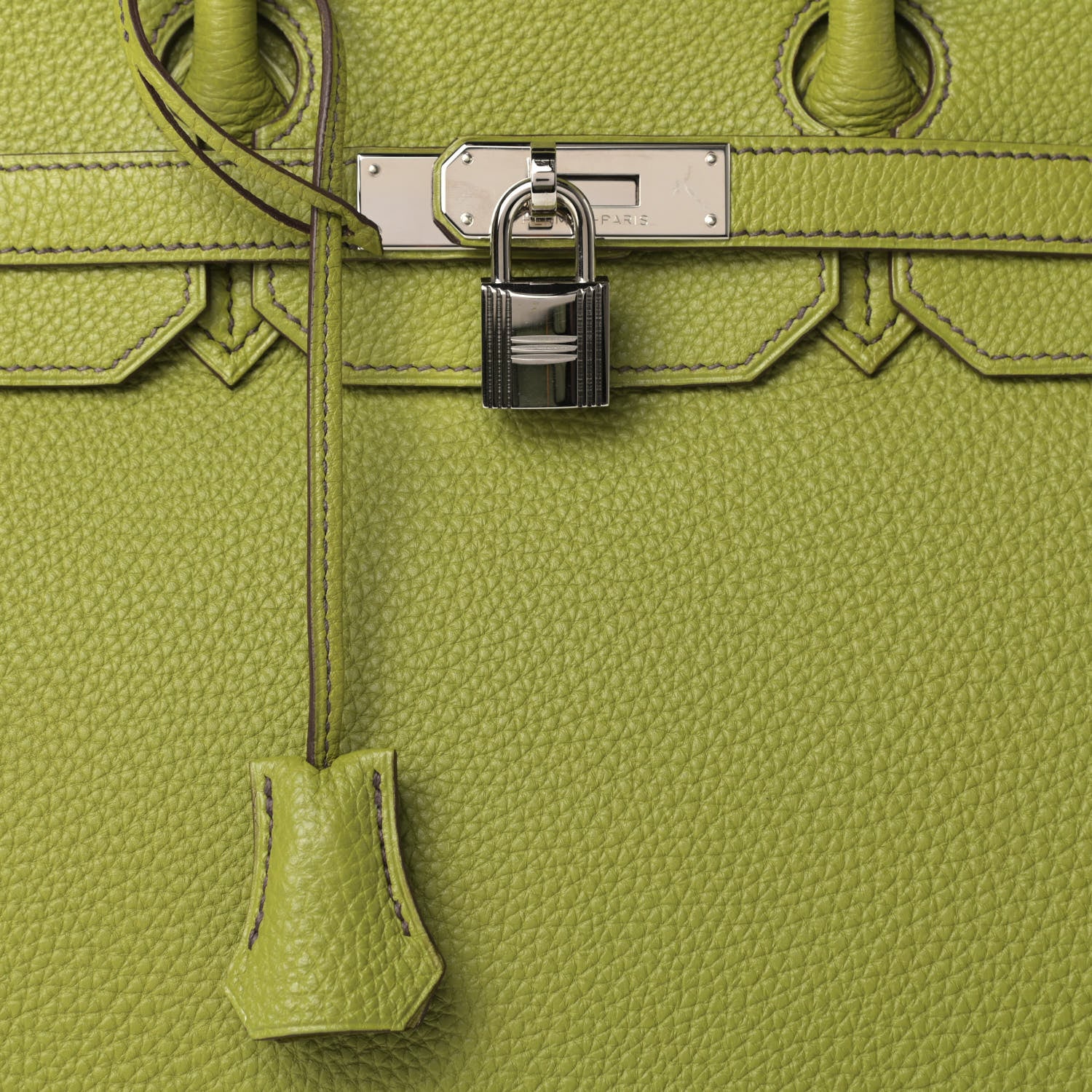 Hermes Togo Birkin 35 Vert Anis 7 of 15