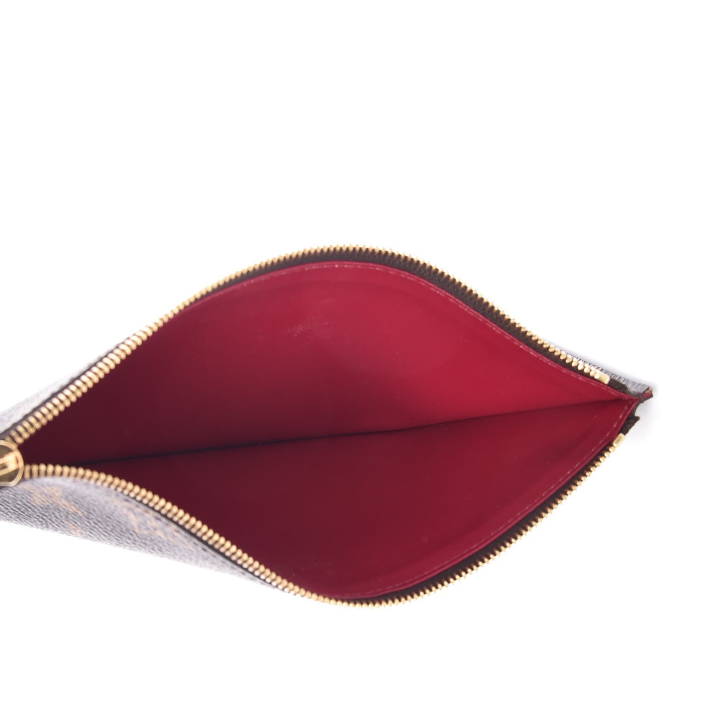 Monogram Felicie Chain Wallet Zippered Insert Fuchsia